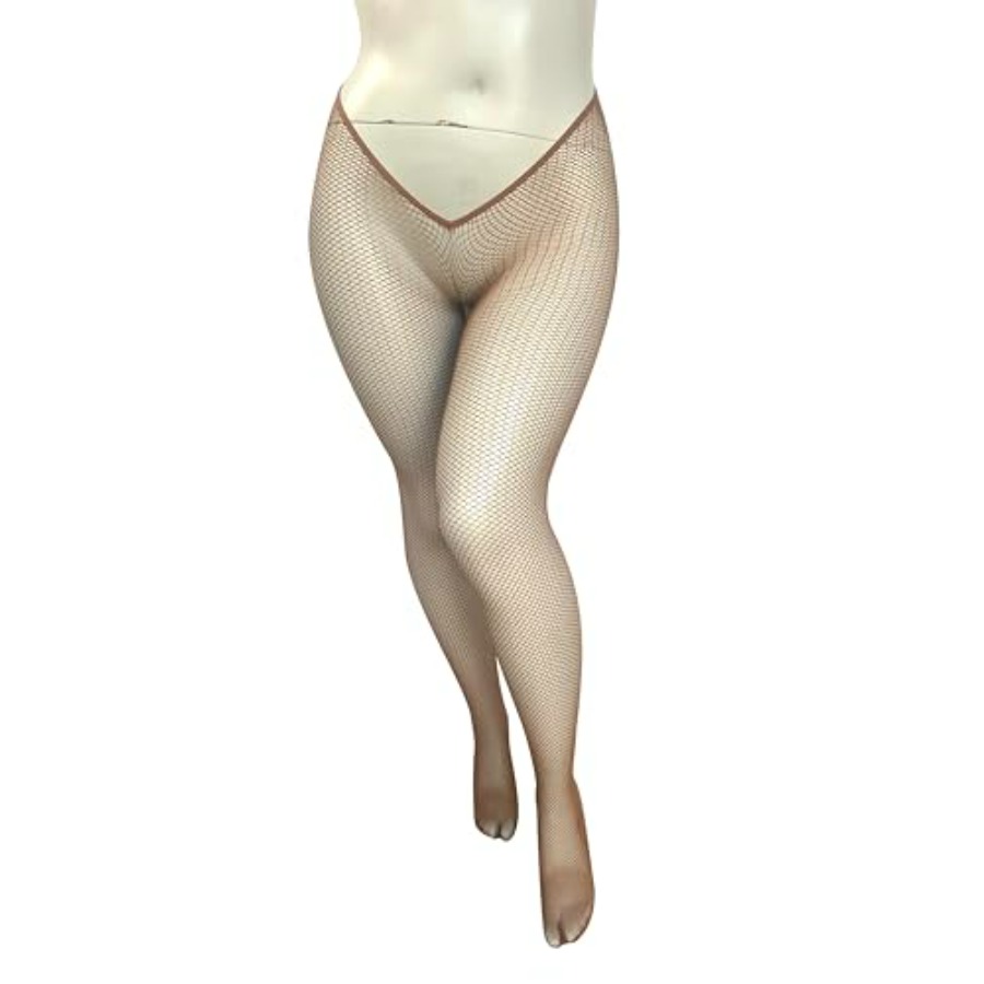 V-Cut Skintone Gold Glitter Fi - Fishnet Stocking Women บทวิจารณ์และราคา