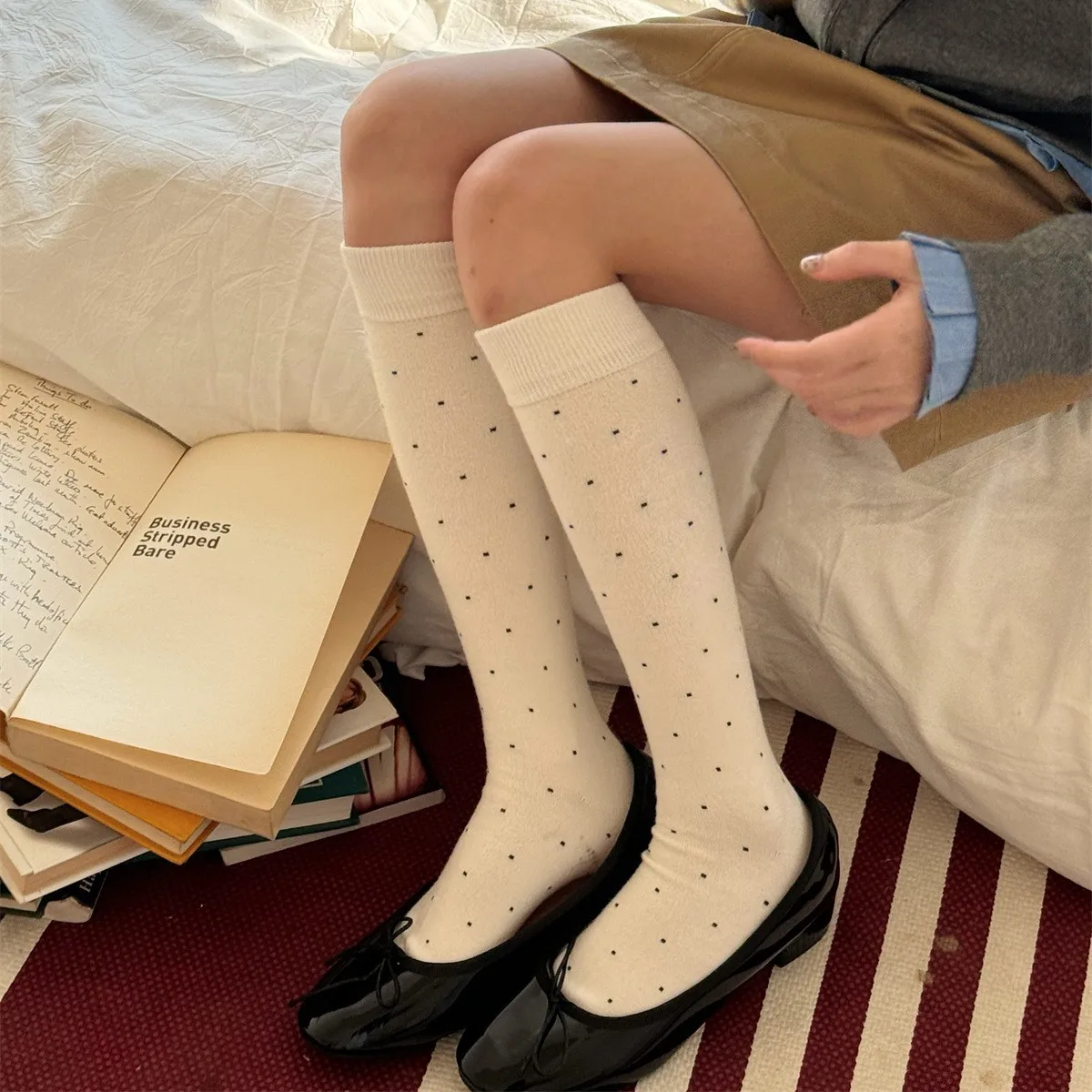 SP&CITY Winter Sweet Polka Dot - Silk Sock Bamboo บทวิจารณ์และราคา