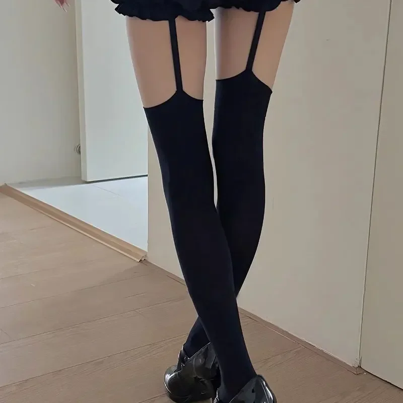 Gothic Cross Gyaru Stockings W - Knee High Sock Women บทวิจารณ์และราคา