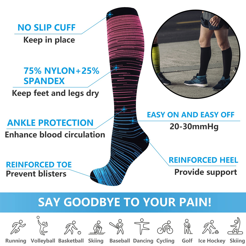 GOMOREON 6Pairs Compression So - Compression Sock Medical บทวิจารณ์และราคา
