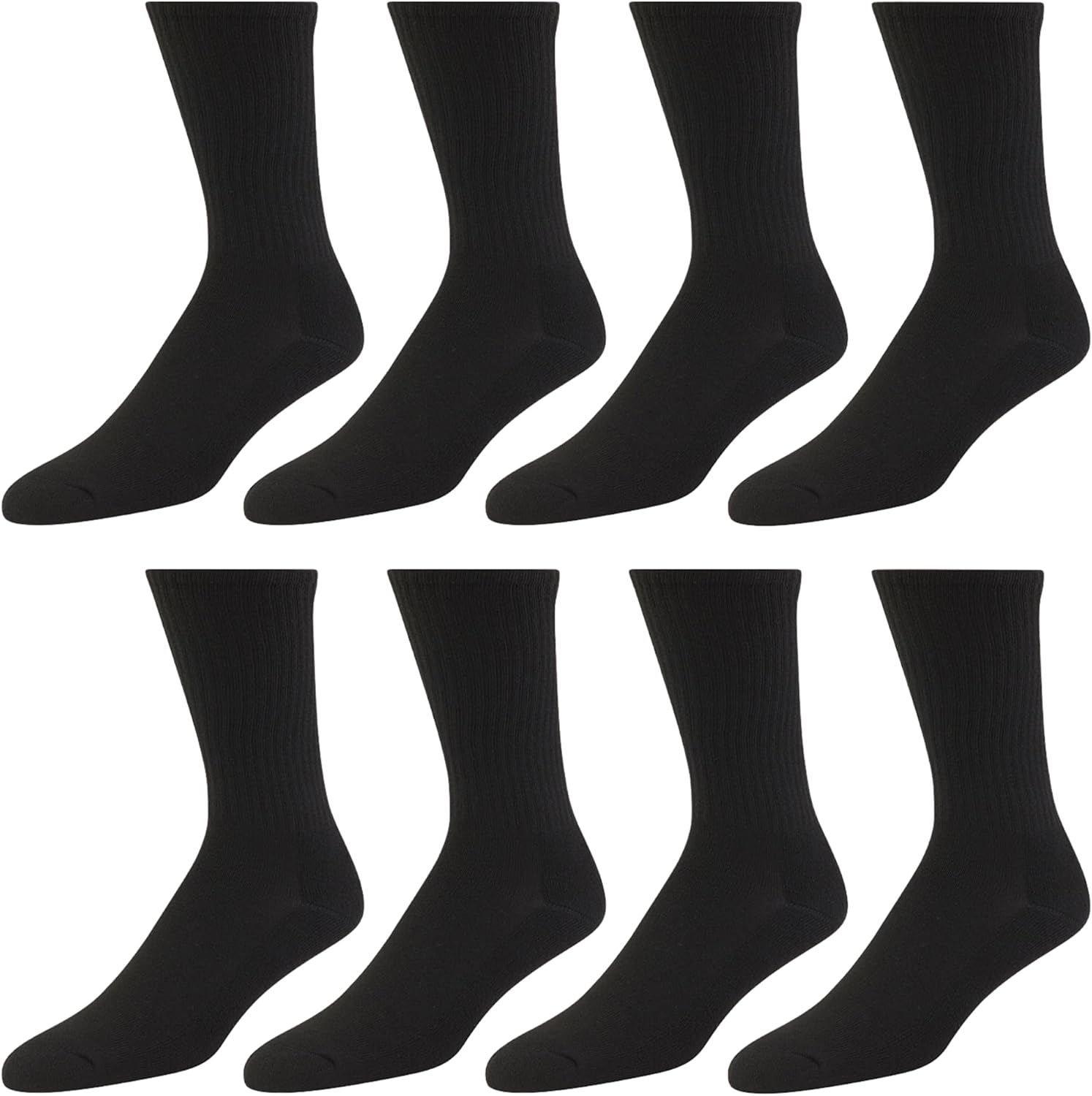 Premium Athletic Men's 8-Pack  - Cotton Crew Sock Pack บทวิจารณ์และราคา