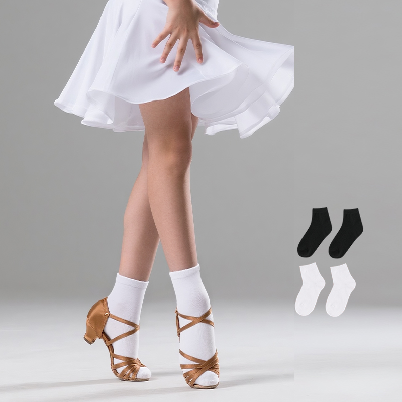 Girls Women Latin Socks White  - Grip Sock Yoga บทวิจารณ์และราคา