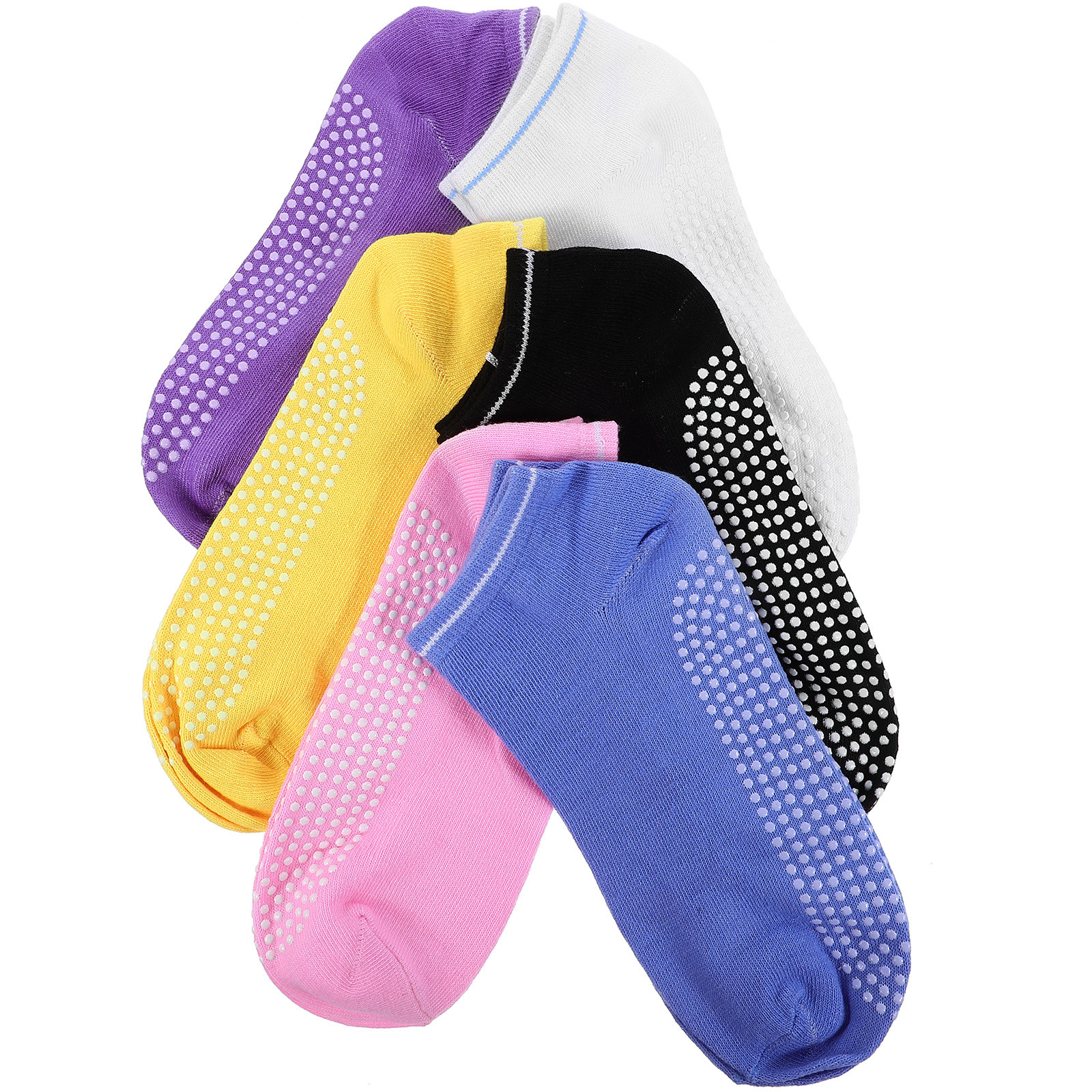 6Pairs Breathable Anti-Slip Yo - Grip Sock Yoga บทวิจารณ์และราคา