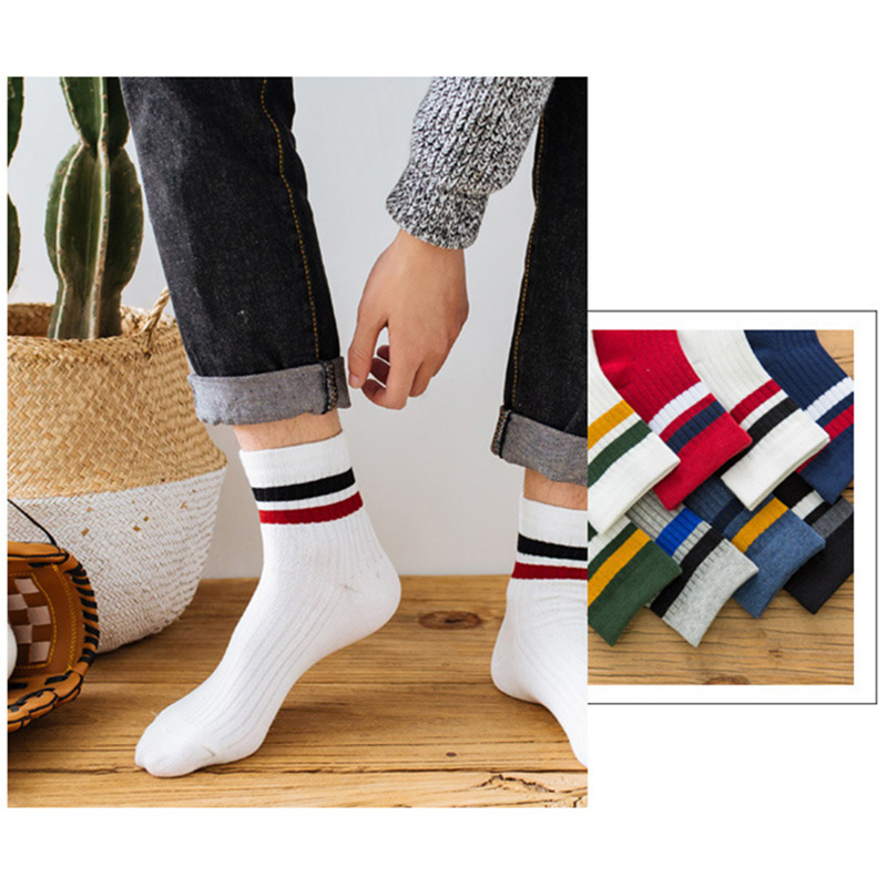 3 Pairs/Pack Cotton Mens Socks - Cotton Crew Sock Pack บทวิจารณ์และราคา