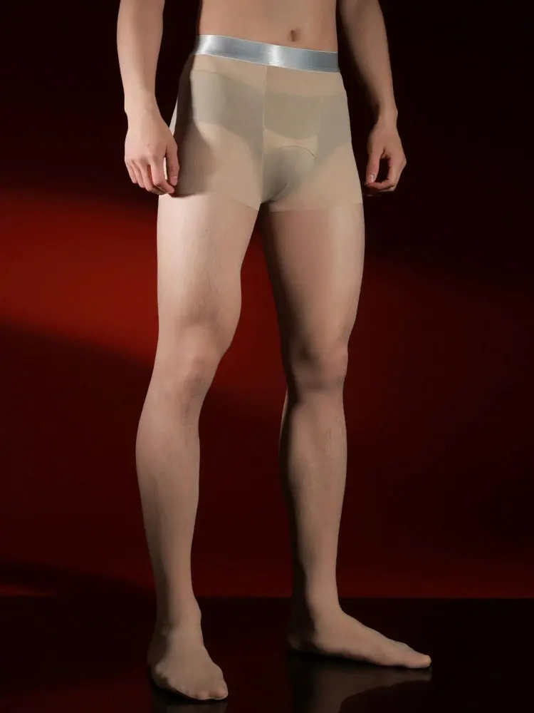 Sexy Men Traceless Silver Wais - Tights Pantyhose Sheer บทวิจารณ์และราคา