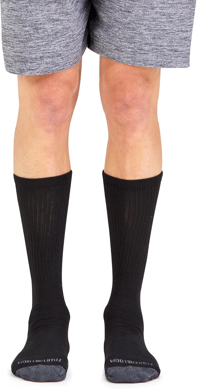 Men's Dual Defense Crew Socks  - Cotton Crew Sock Pack บทวิจารณ์และราคา